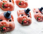 Marzipan-Glücksschweinchen